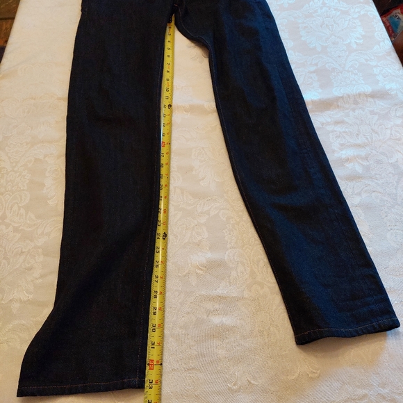 Uniqlo Ines De La Frassange slimfit straight leg low rise denim jeans. 29×33 - Picture 10 of 11